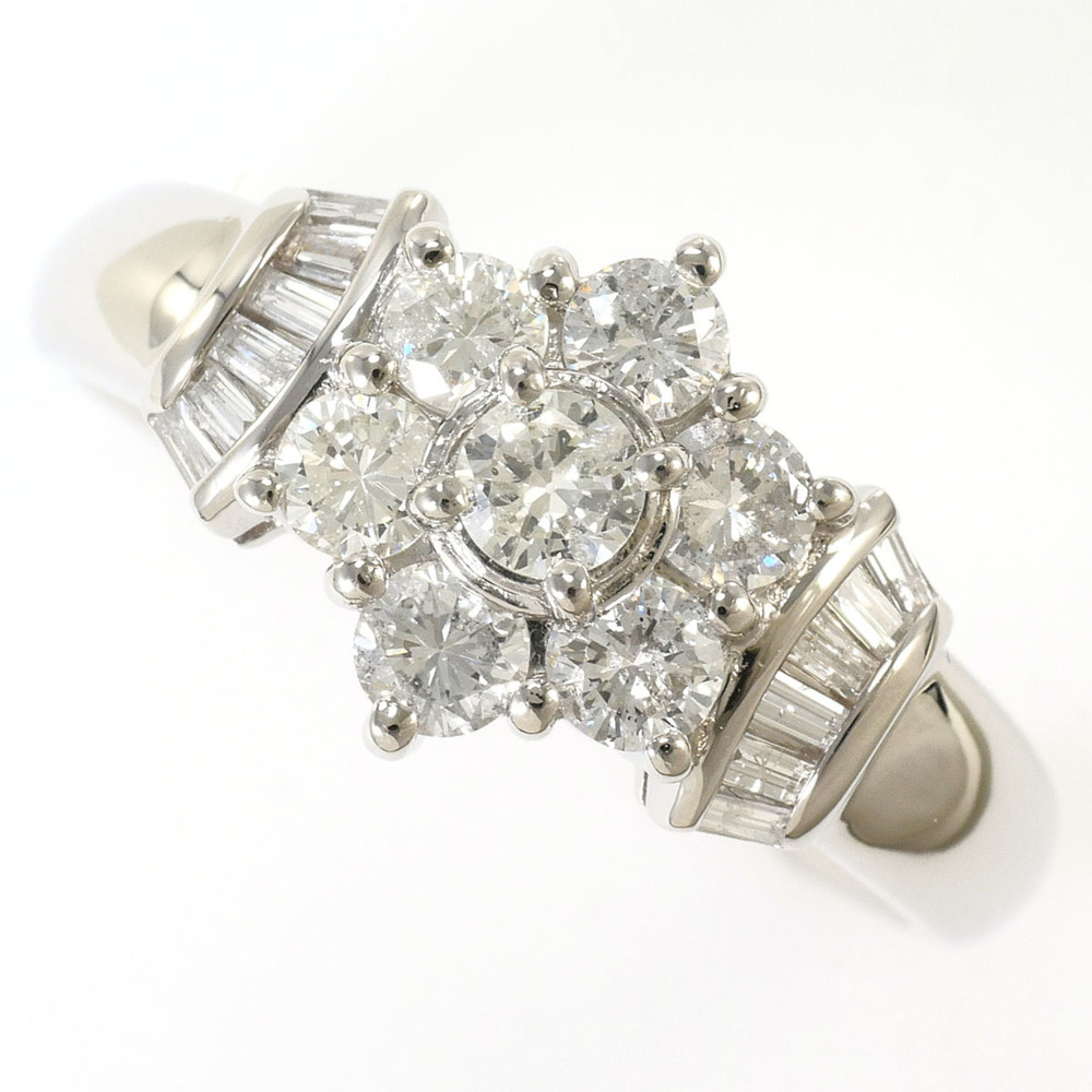 VINTAGE Silver Diamond Ring